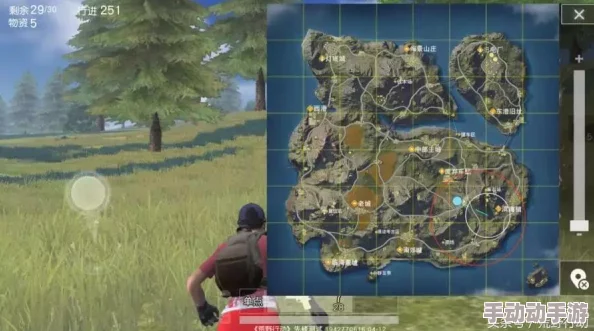 荒野求生手游：精准降落策略揭秘，助你化身生存大师，野区称霸无人能挡！